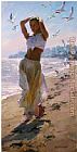 Garmash A Walk On The Beach painting